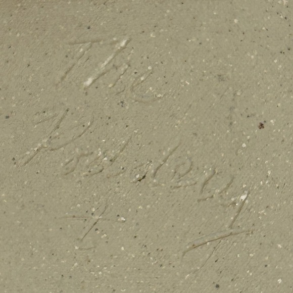 Stoneware Blue Crab Plate The Poddery Mathews VA 7.75" x 7.75" - Picture 5 of 9